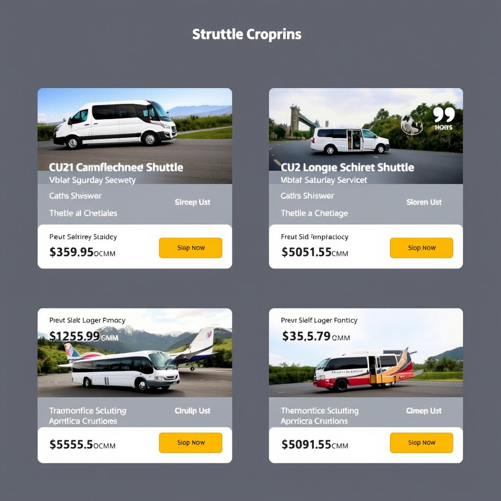 Compare Shuttle Options and Pricing